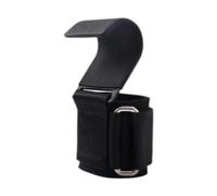 ZYAGH 1 Pair Fitness Weight Lifting Hook Padded Wrist Straps Workout With Pull Up Grip For Men Women Weightlifting(Black)