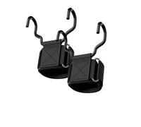 ZYAGH 1Pair Weight Lifting Hook Grips With Wrist Wraps Hand-Bar Strap Gym Fitness Pull-Ups Power Gloves(Widen Black-2pcs)