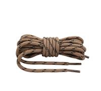 ZYAGH 2 pair Outdoor Hiking Shoelaces Round Shoe laces High density weaving Fine Texture boots Shoelace Unisex(Light brown black,140cm)