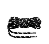 ZYAGH 2 pair Outdoor Hiking Shoelaces Round Shoe laces High density weaving Fine Texture boots Shoelace Unisex(Black white,140cm)
