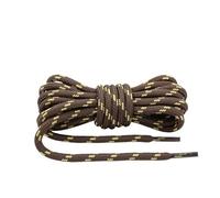 ZYAGH 2 pair Outdoor Hiking Shoelaces Round Shoe laces High density weaving Fine Texture boots Shoelace Unisex(Coffee yellow,160cm)