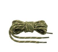 ZYAGH 2 pair Outdoor Hiking Shoelaces Round Shoe laces High density weaving Fine Texture boots Shoelace Unisex(Green yellow,140cm)