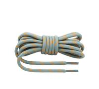 ZYAGH 2 pair Outdoor Hiking Shoelaces Round Shoe laces High density weaving Fine Texture boots Shoelace Unisex(Light gray orange,140cm)