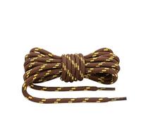 ZYAGH 2 pair Outdoor Hiking Shoelaces Round Shoe laces High density weaving Fine Texture boots Shoelace Unisex(Red brown yellow,160cm)