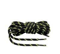 ZYAGH 2 pair Outdoor Hiking Shoelaces Round Shoe laces High density weaving Fine Texture boots Shoelace Unisex(Fluorescent green,100cm)