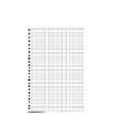 ZYAGH 3pcs 60 Sheets Loose Leaf Binder Notebook A5 B5 A4 Refillable Page Diary Planner Office School Supplies Stationery Student Writing(Grid Refill,A5)