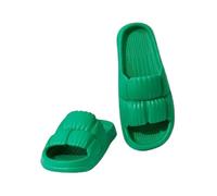 ZYAGH Cloud Slippers Slip Slippers Indoor Home Flower Summer Simple Anti Men's And Women's Lightweight Spring Cool Soft Bottom Bathroom For Women Men(Green,42-43)