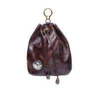 ZYAGH Compact Vintage Drawstring Key Wallet Mini Retro Key Ring Coin Purse Medieval Keychain Pouch Change Purse Gift Bag