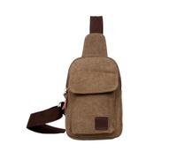 ZYAGH Men Casual Canvas USB Charging Chest Sling Bag | Messenger Shoulder Crossbody Pack For Male, Sturdy Canvas, Lightweight, Adjustable Strap, Easy To Carry