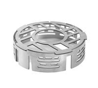 ZYAGH Outdoor Portable Gas Stove With Windproof Ring Camping Accessories Head Wind Deflector Heat-concentrating Cooking Round Cover(Small)