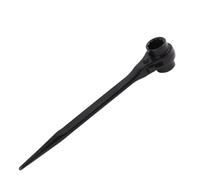 ZYAGH Ratchet Podger Spanner Wrench Quick Release Bar Black Double Ended Socket Ratcheting Scaffold Spud(24-30mm)