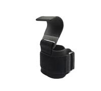 ZYAGH Weight Lifting Hook Grips With Wrist Wraps Hand-Bar Strap Gym Fitness Pull-Ups Power Gloves(1PC-Black)