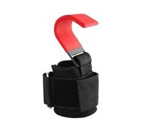 ZYAGH Weight Lifting Hook Grips With Wrist Wraps Hand-Bar Strap Gym Fitness Pull-Ups Power Gloves(1PC-Red)