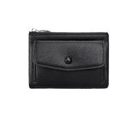 ZYAGH Women's Long Purse Women's Wallet PU Leather Short Double Zippered Wallet Simple Solid Color Large Capacity Credit Card Holder Bag with Coin Pocket for Women Use(QB348-Black)