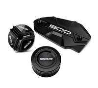 ZYAKOMO 3PCS Compatible with Z900 Z 900 ABS 2017-2021 2022 2023 2024 2025 Z900 Motorcycle Accessories CNC Rear Front Brake Fluid Reservoir Cover Cap Oil Filler Cap Plug (Black)
