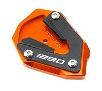 ZYAKOMO CNC Extension Support Plate Fit For K&TM 1290 SUPER ADVENTURE S 2023 1290 SAS 1290 2022 Super ADV S 2021 Motorcycle Kickstand Pad Foot Side Stand (Orange)