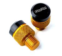 ZYAKOMO CNC M10x1.25 Motorcycle Mirror Hole Plugs Stock Mirrors Hole Screw Fit For Honda MSX125 GROM 2022 GROM 125 MSX 125 2013-2023 (Gold)