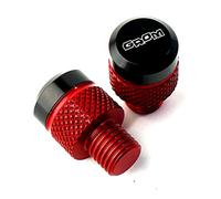 ZYAKOMO CNC M10x1.25 Motorcycle Mirror Hole Plugs Stock Mirrors Hole Screw Fit For Honda MSX125 GROM 2022 GROM 125 MSX 125 2013-2023 (Red)
