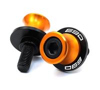 ZYAKOMO Compatible with 2026 690 SMC R Duk 690 690 ENDURO R 2008-2023 2024 2025 2026 690 SMC-R accesscories M10 CNC Motorcycle Swingarm Spools Slider Stand Screws (S Orange)