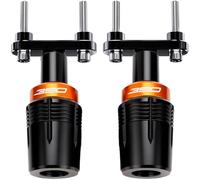 ZYAKOMO Compatible with Duk 390 Duk 125 Duk 200 250 Motorcycle Frame Sliders Crash Protector Crash Pad Falling Protection (Orange, 390)