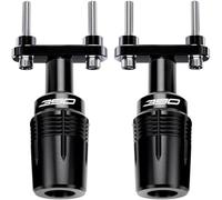ZYAKOMO Compatible with Duk 390 Duk 125 Duk 200 250 Motorcycle Frame Sliders Crash Protector Crash Pad Falling Protection (Black, 390)