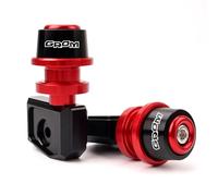 ZYAKOMO Compatible with Grom 125 2024 2025 MSX125 MSX 125 2013-2021 2022 2023 Grom Accessories CNC Motorcycle Swingarm Spools Sliders Rear Wheel Axle Stand Screws Adapter (Red)