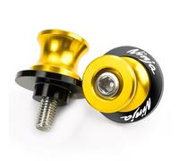ZYAKOMO Compatible with Ninja 500 2025 Ninja 650 Ninja 400 NINJA 1000 1100SX ZX6R ZX10R ZX4RR ZX4R ZH2 Eliminator 500 CNC M8 Motorcycle Swing Arm Spools Sliders Rear Stand Screws (Gold)