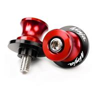 ZYAKOMO Compatible with Ninja 500 2025 Ninja 650 Ninja 400 NINJA 1000 1100SX ZX6R ZX10R ZX4RR ZX4R ZH2 Eliminator 500 CNC M8 Motorcycle Swing Arm Spools Sliders Rear Stand Screws (Red)