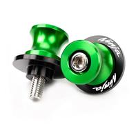 ZYAKOMO Compatible with Ninja 500 2025 Ninja 650 Ninja 400 NINJA 1000 1100SX ZX6R ZX10R ZX4RR ZX4R ZH2 Eliminator 500 CNC M8 Motorcycle Swing Arm Spools Sliders Rear Stand Screws (Green)