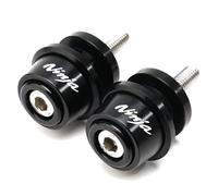 ZYAKOMO Compatible with Ninja 500 2025 Ninja 650 Ninja 400 NINJA 1000 SX 2017-2022 2023 2024 2025 ZX4RR ZX4R ZX6R ZX10R ZH2 CNC Motorcycle Swingarm Spools Sliders Rear Stand Screws (Black)