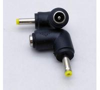 ZYAMY 2pcs 90 Degree Angle 5.5x2.1mm Female Jack to 4.0x1.7mm Male Plug Adapter DC Barrel Power Jack Charging Cable Connector