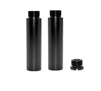 ZYAMY 2pcs Mic Stand Extension AFUNTA 5/8" Microphone Extension Pipe Extenders Screw Boom Tubes Rod Mic Stand Adapter with Microphone Cable