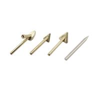 ZYAMY - 4 plastic soldering tips, smoothing tip, soldering iron tip, copper tip with hole, welding rod, fuel tank repair tool, bumper