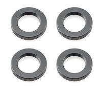 ZYAMY 4PCS Microphone Holder Nuts Hot Shoe Locking Screws 5/8inch to 27 Double Locking Nuts Aluminium Alloy For Microphone Screws Ride On Boom Microphone Holders