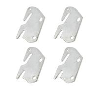 ZYAMY 4pcs Universal Wood Bed Rail Hook Plates Bed to Catch Hook Plates for Footboard Frame, Bed Frame Bracket Headboard