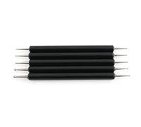 ZYAMY 5pcs Double Head Acrylic Rod Round Head Indentation Pen Pattern Tracing Stylus for Tracing, Transferring, Embossing, Drawing, Painting, Engraving, Sculpting