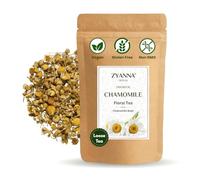 Zyanna Chamomile Herbal Tea | 100g-200 Cups | Caffeine-Free Vegan Non-GMO | Pure Loose Chamomile Buds with Floral Aroma | Calming Sleepytime Camille for Hot or Iced Brew | Herbal Infusion