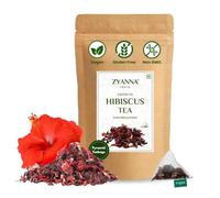 Zyanna Hibiscus Tea - 20 Teabags 40+Cups | Rich in Natural Antioxidants, Vitamin C | Caffeine-Free Herbal Tea | Hot or Iced Drinks for Skin Care, Hair Care, Skin Glow