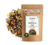 Zyanna Masala Chai - Assam Tea With Cardamom, Cinnamon, Clove, Black Pepper, Ginger (250g-25cups) - Aromatic Indian Milk Tea