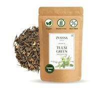 Zyanna Tulsi Green Tea - Premium Green Tea with Tulsi Leaves(100g-50 Cups)- Loose Holy Basil Tea- Natural Ingredients(Brew Hot or Iced Tea)