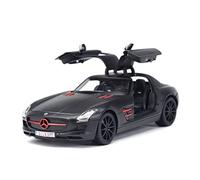 ZYAURA 1:18 For SLS AMG Sports Car Static Simulation Diecast Alloy Model Car 1 Order(Black)