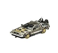 ZYAURA 1/43 Car Die Cast Model Part 1 2 3 Time Machine DeLorean DMC-12 For:Metal Alloy(C)