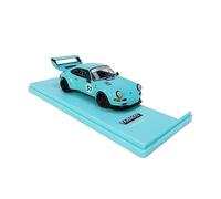 ZYAURA 1:43 Porsche RWB Retro Blue Alloy Die Casting Car Display Gift