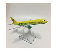 ZYAURA Environmental Image For: 16cm S7 Airlines Airbus A320 Aircraft Model Die Cast Metal 1:400 Scale