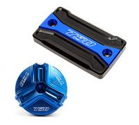 ZYAURA F Motorcycle Brake Fluid Cap Master Cylinder Reservoir Cover Accessories For Suzuki GSX-S750 GSXS750 GSX-S 750 GSX S750 Y(M20x1.5 Blue)