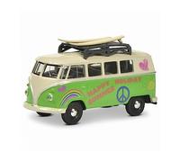 ZYAURA For:Die Cast 1:64 Scale Surfer Camper Bus Minivan Alloy Car Model Static
