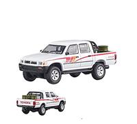 ZYAURA For:Die Casting 1:64 Toyota Hilux Pickup Truck Car Static Metal Model JKM Alloy Off-Road Pickup Truck(B)