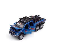 ZYAURA For:High Simulation Ford Raptor F150 Red Bull Version 6x6 Alloy 1:28 Off-road Vehicle(A)