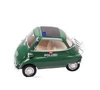 ZYAURA FOR Kids 1:18 Classic Cut Isetta 250 Mini Bubble Car Police Die Cast Car Scale Models Miniature Cars model Gifts Boys(C)
