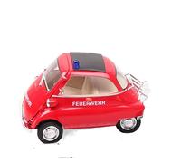 ZYAURA FOR Kids 1:18 Classic Cut Isetta 250 Mini Bubble Car Police Die Cast Car Scale Models Miniature Cars model Gifts Boys(F)